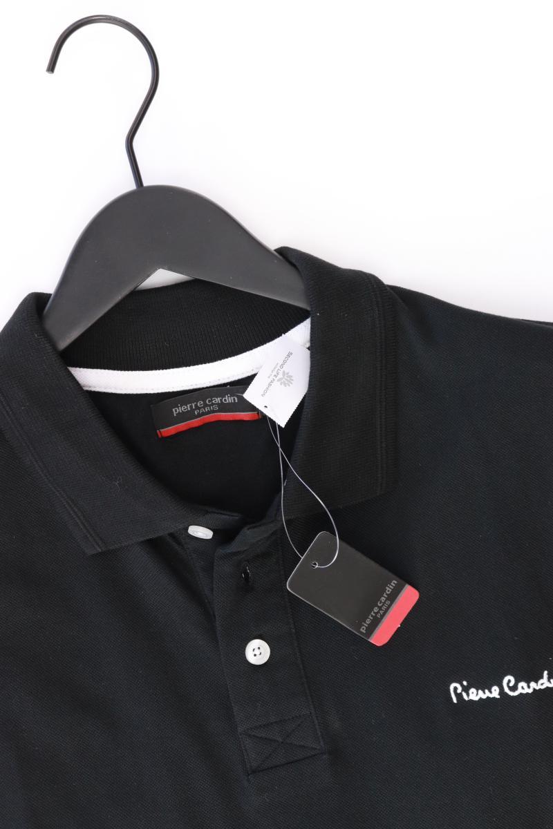 Pierre Cardin Poloshirt für Herren Gr. M neu mit Etikett Kurzarm schwarz