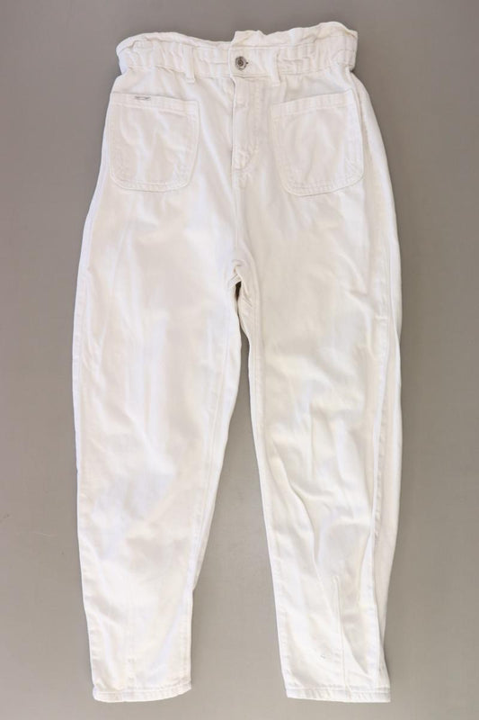 Zara 7/8 Jeans Gr. 34 weiß aus Baumwolle