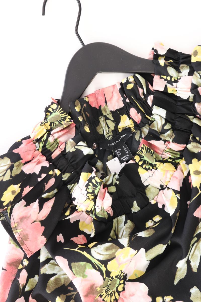 atmosphere Kleid Gr. 36 mit Blumenmuster Kurzarm mit Carmen-Ausschnitt