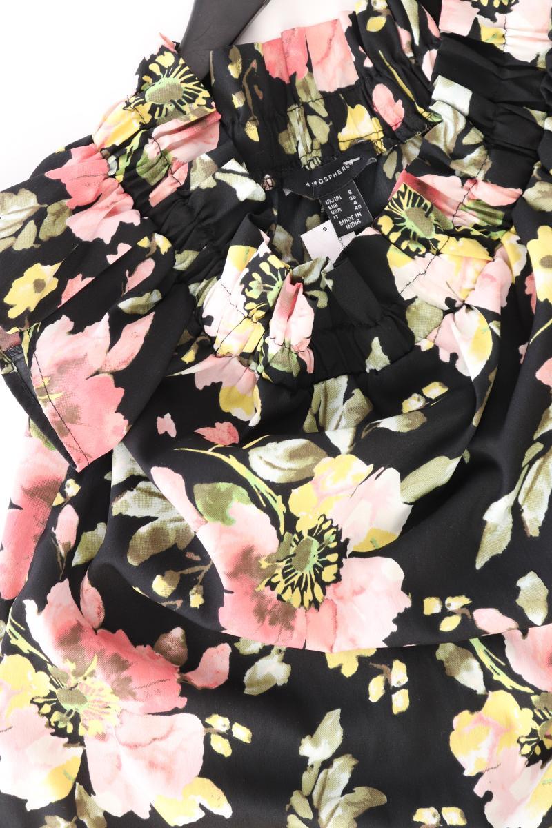 atmosphere Kleid Gr. 36 mit Blumenmuster Kurzarm mit Carmen-Ausschnitt