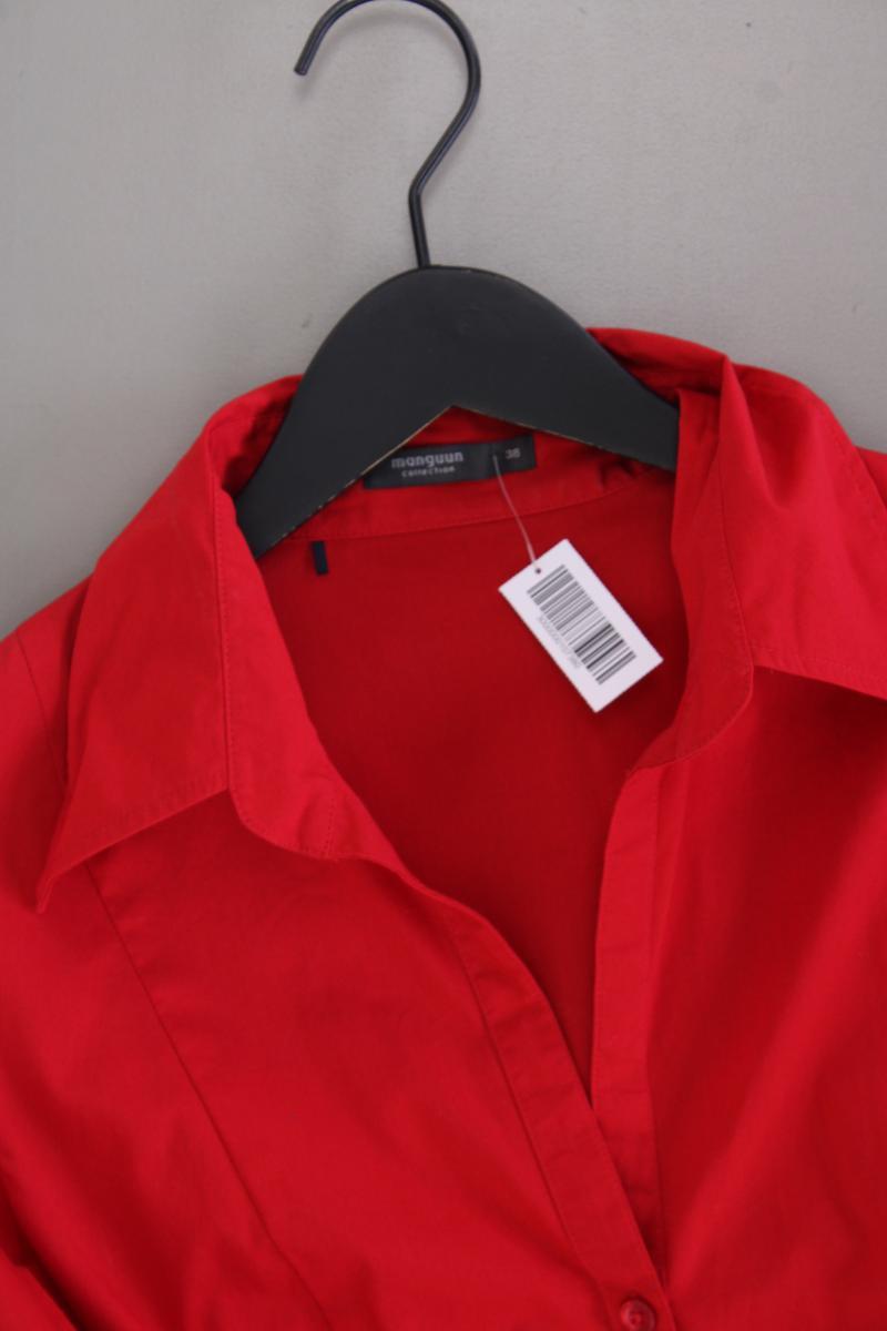 Manguun Classic Bluse Gr. 38 3/4 Ärmel rot aus Baumwolle