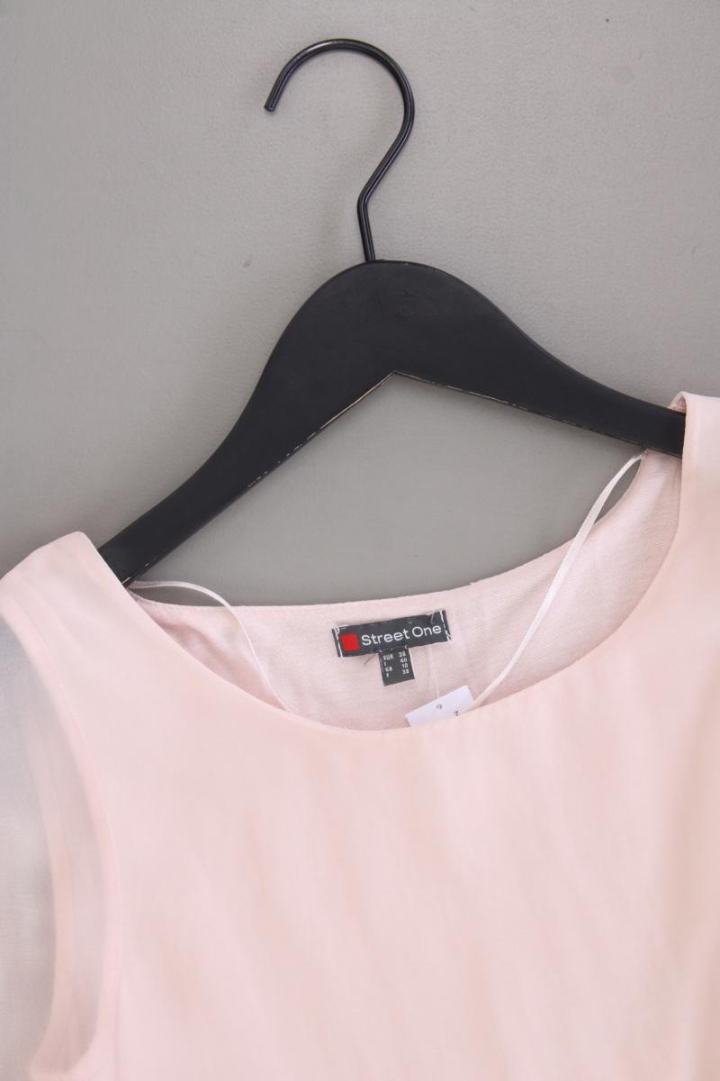 Street One Chiffonbluse Gr. 36 3/4 Ärmel rosa aus Polyester