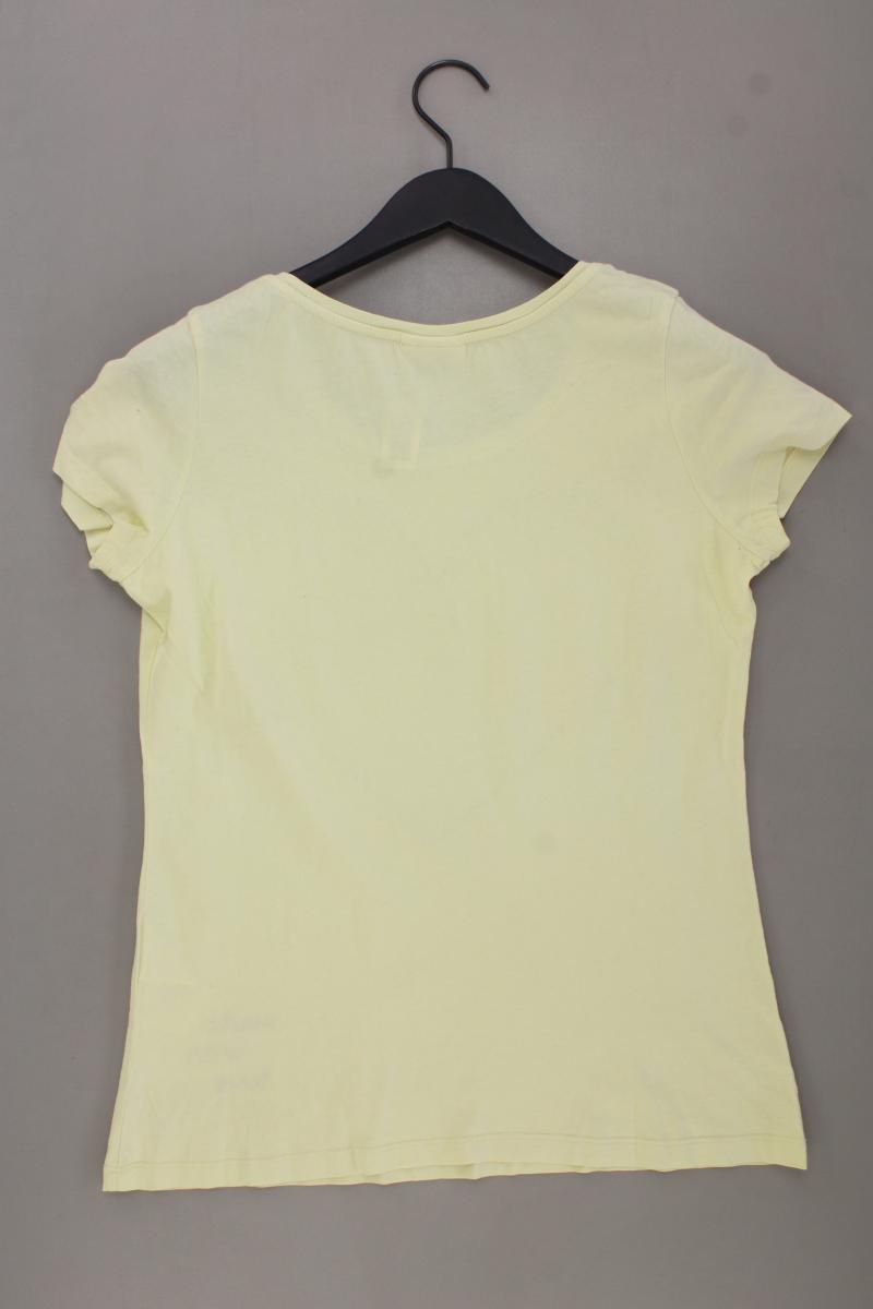 Street One T-Shirt Gr. 38 Kurzarm mit Nieten gelb aus Baumwolle