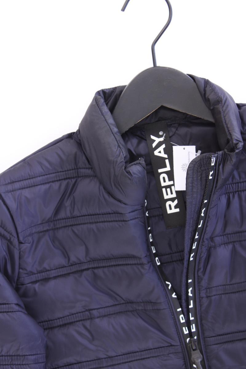 Replay Steppjacke für Herren Gr. S blau aus Polyamid