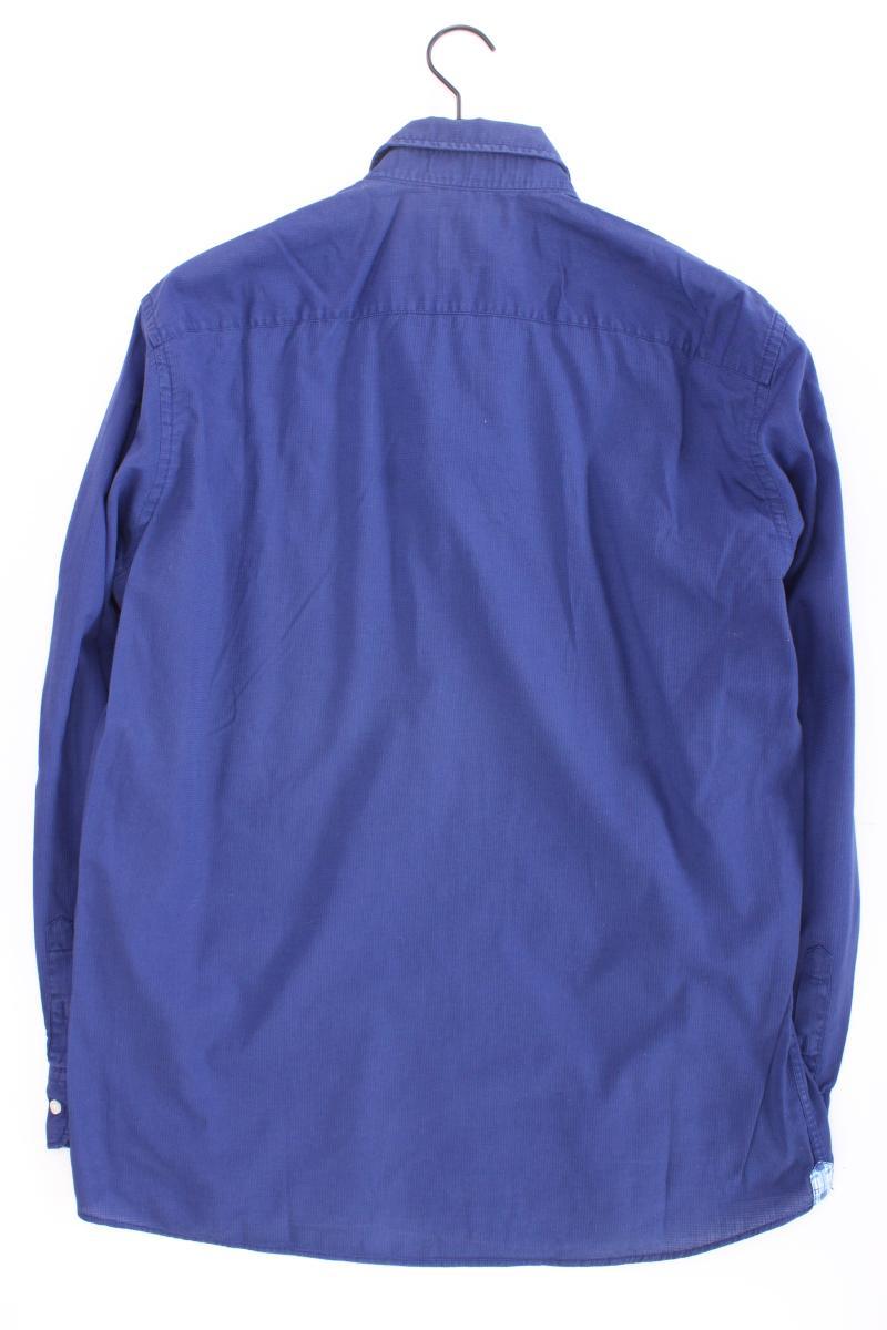 Otto Kern Langarmhemd für Herren Gr. XL blau