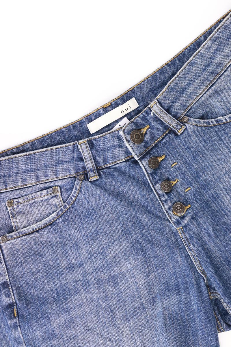 Oui Jeansshorts Gr. 40 blau aus Baumwolle