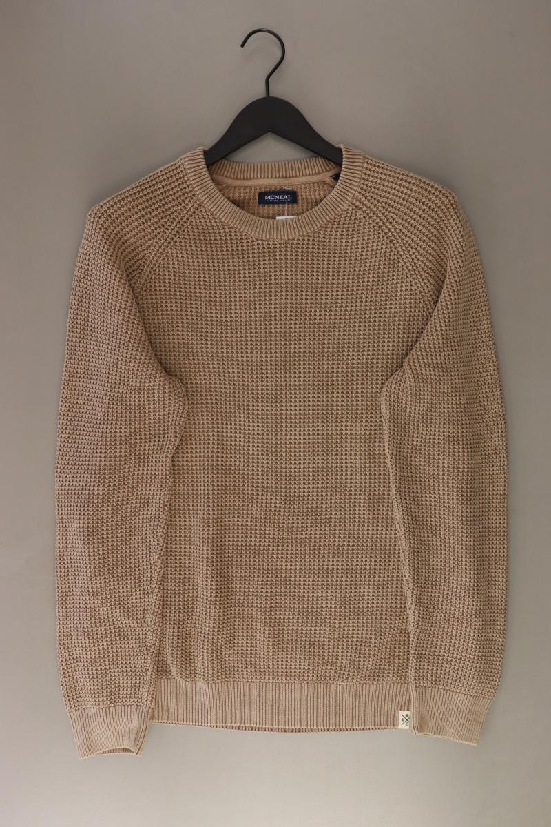 McNeal Grobstrickpullover für Herren Gr. L braun aus Baumwolle