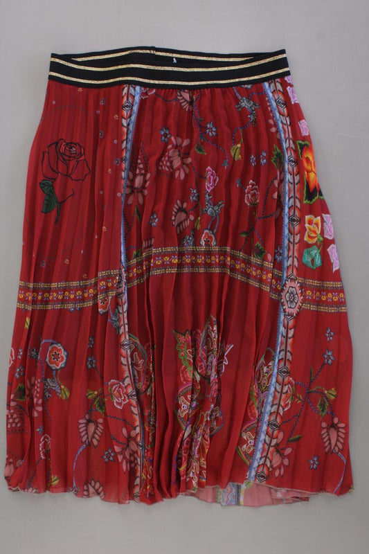 Desigual Tüllrock Gr. 40 mit Blumenmuster rot aus Polyester