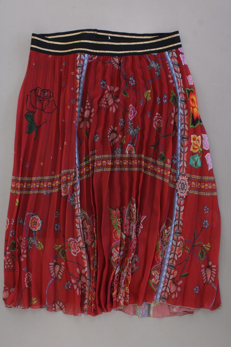 Desigual Tüllrock Gr. 40 mit Blumenmuster rot aus Polyester