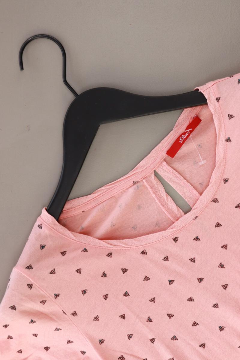 s.Oliver T-Shirt Gr. 36 Kurzarm rosa aus Baumwolle