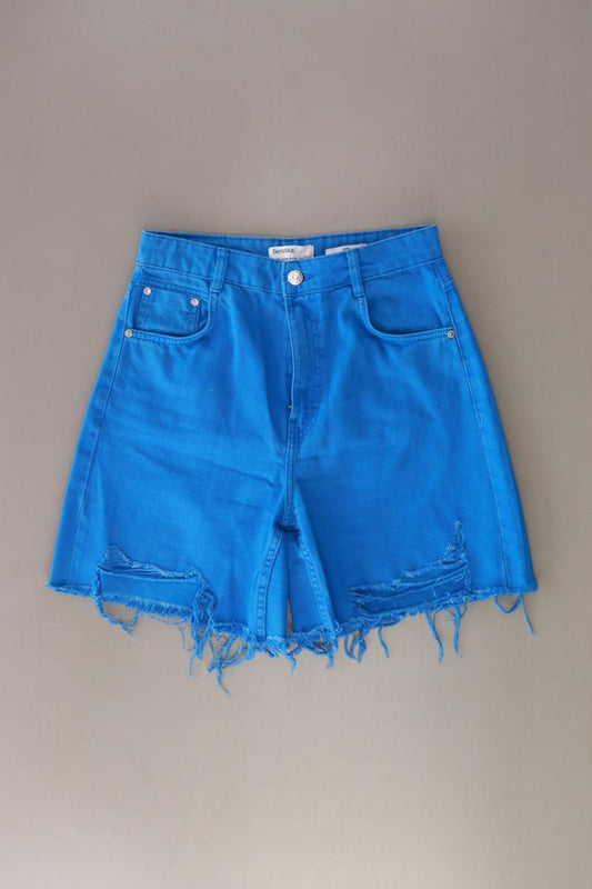 Bershka Jeansshorts Gr. 38 blau aus Baumwolle