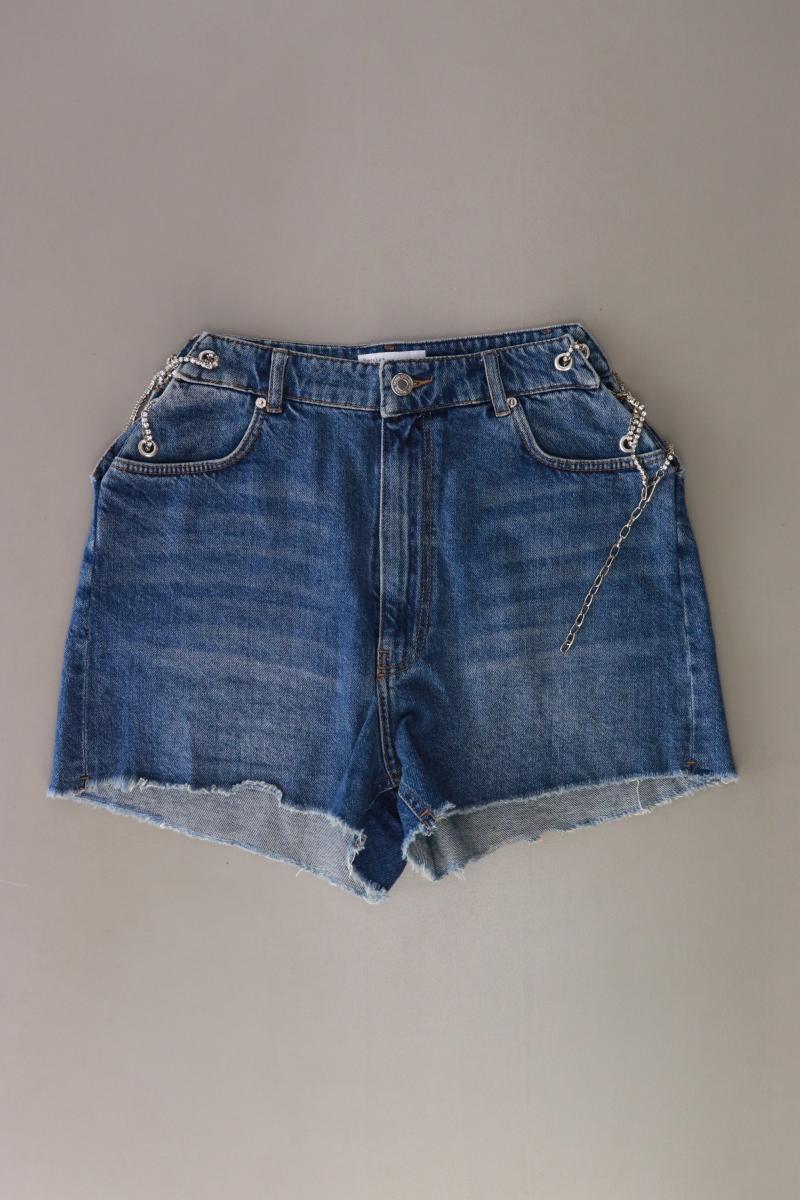 Bershka Jeansshorts Gr. 40 blau aus Baumwolle