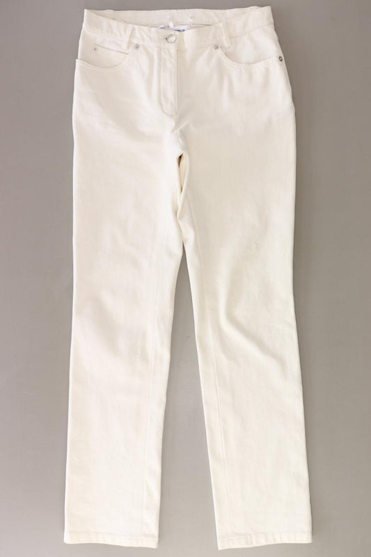 Madeleine Straight Jeans Gr. Kurzgröße 18 creme aus Baumwolle