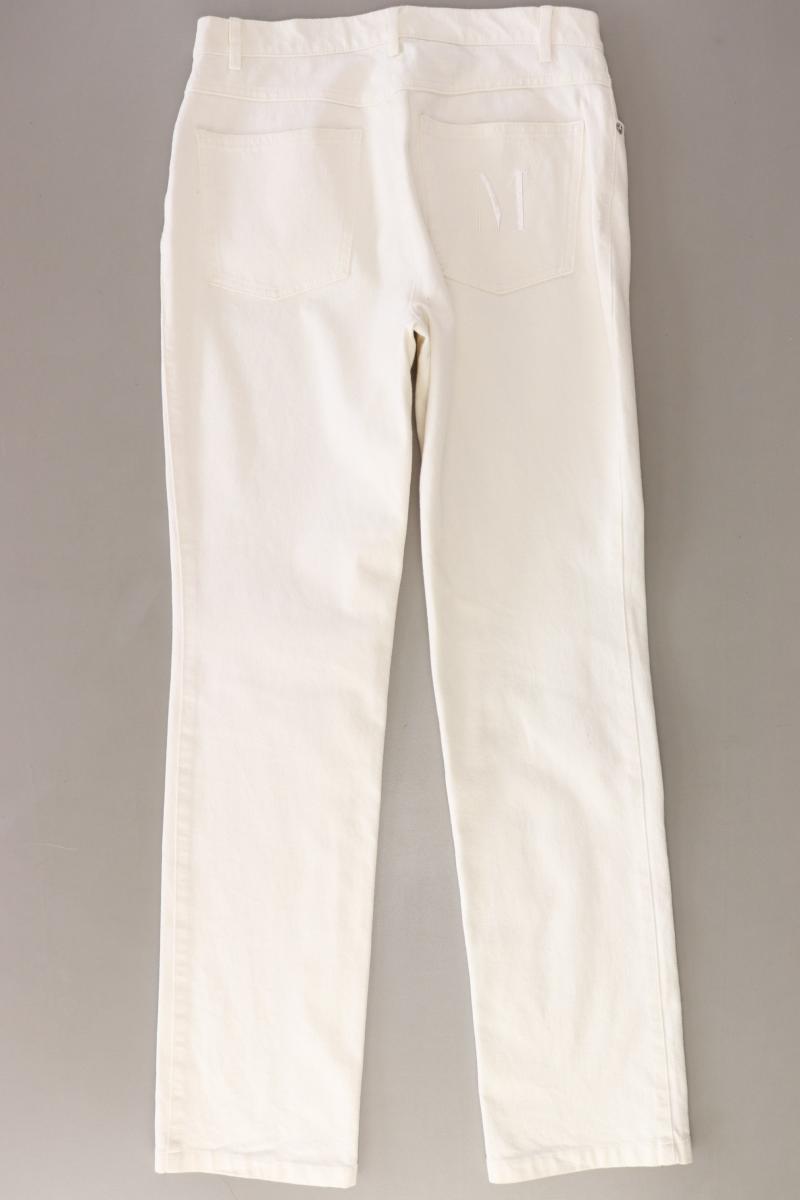 Madeleine Straight Jeans Gr. Kurzgröße 18 creme aus Baumwolle