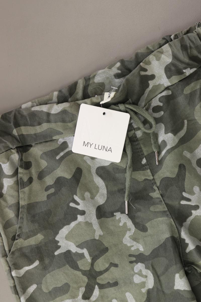 New Collection Stoffhose Gr. S camouflage neu mit Etikett olivgrün aus Polyester