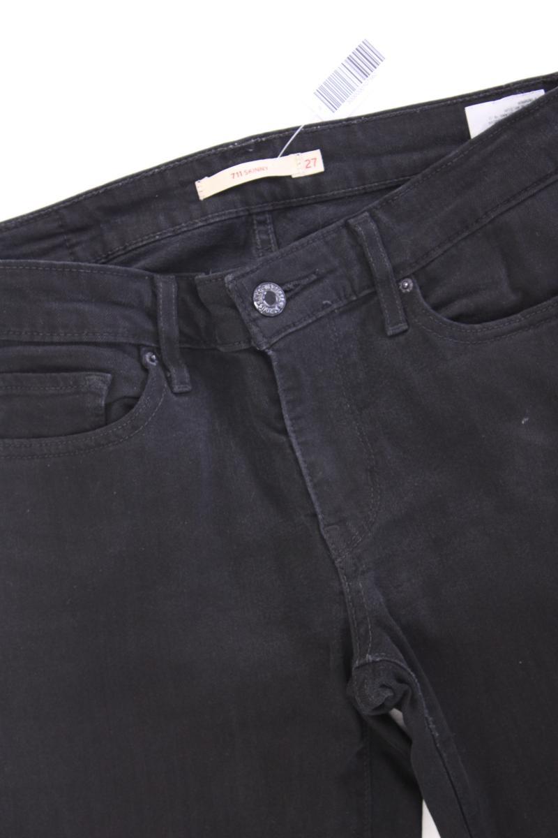 Levi's Skinny Jeans Gr. W27/L34 schwarz aus Baumwolle