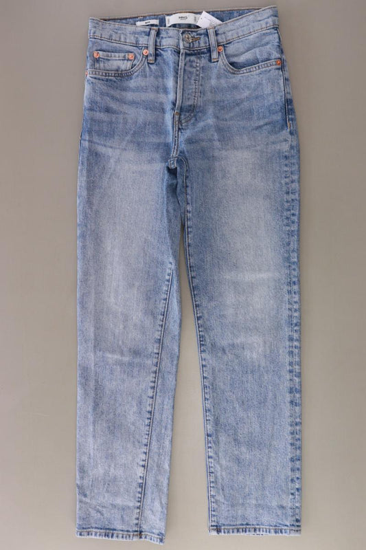 Mango Straight Jeans Gr. 34 blau aus Baumwolle