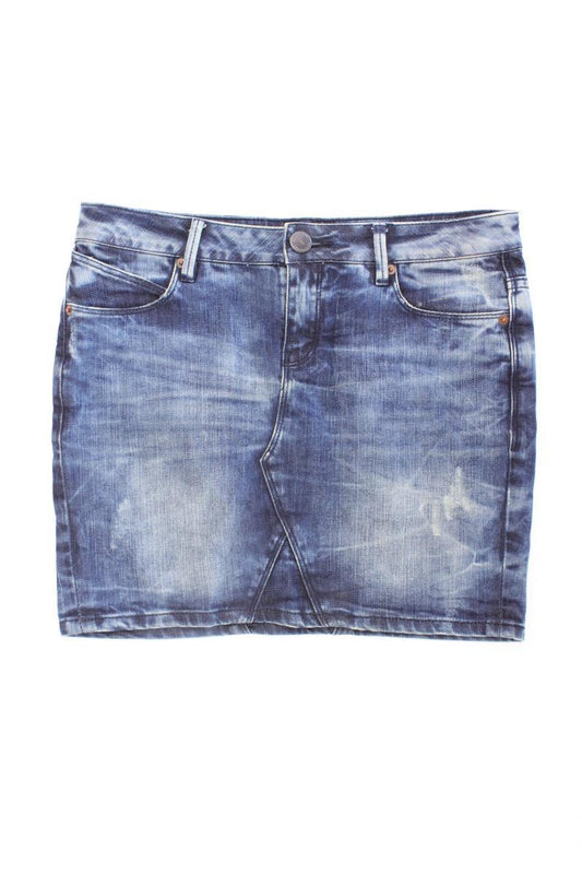 s.Oliver Jeansrock Gr. XS blau aus Baumwolle