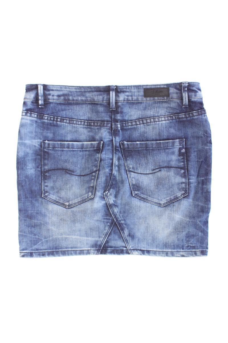 s.Oliver Jeansrock Gr. XS blau aus Baumwolle