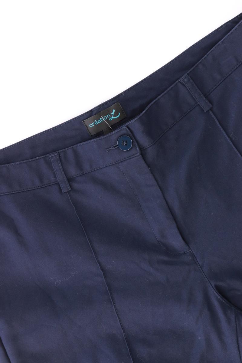 création L Stoffhose Gr. Kurzgröße 21 blau aus Polyester