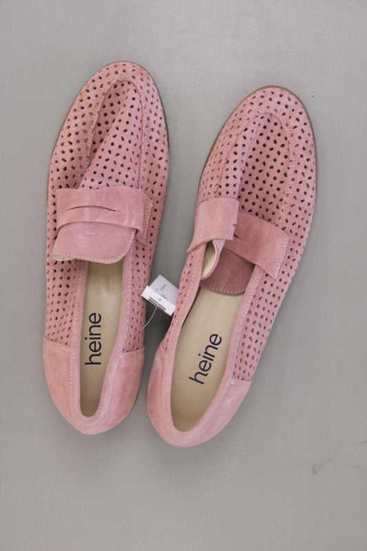 Heine Loafers Gr. 40 neuwertig rosa aus Leder