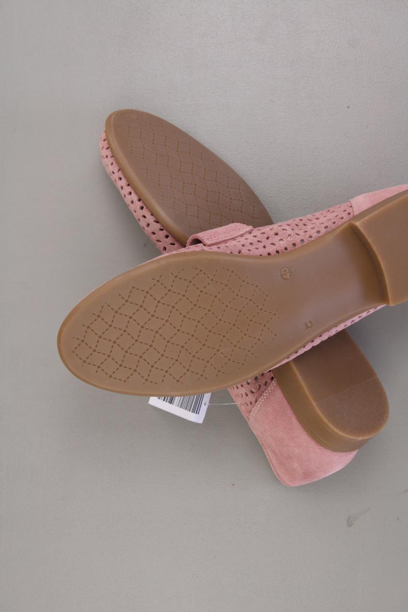 Heine Loafers Gr. 40 neuwertig rosa aus Leder