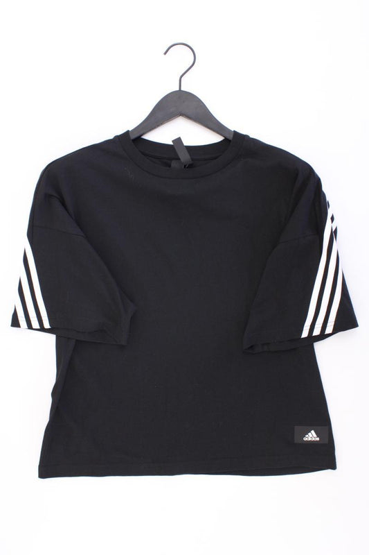 Adidas Sportshirt Gr. S neuwertig Kurzarm schwarz aus Baumwolle