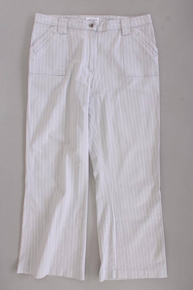 Best Connections Stoffhose Gr. 44 gestreift grau aus Baumwolle