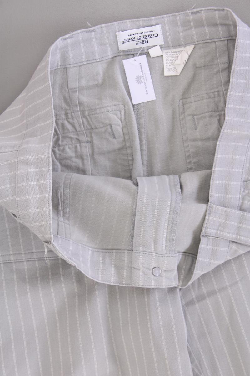 Best Connections Stoffhose Gr. 44 gestreift grau aus Baumwolle
