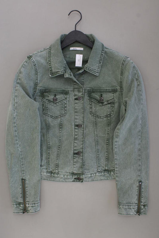 edc by Esprit Jeansjacke Gr. L neuwertig grün aus Baumwolle
