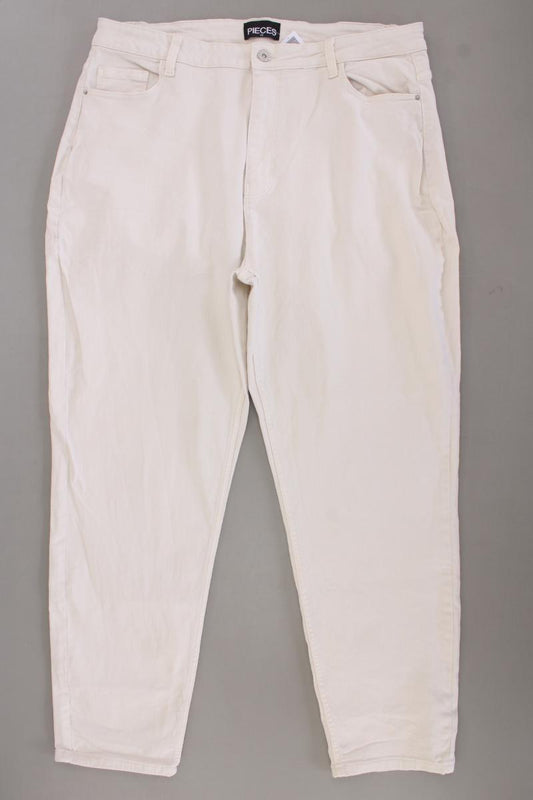 Pieces Straight Jeans Gr. 50 creme aus Baumwolle