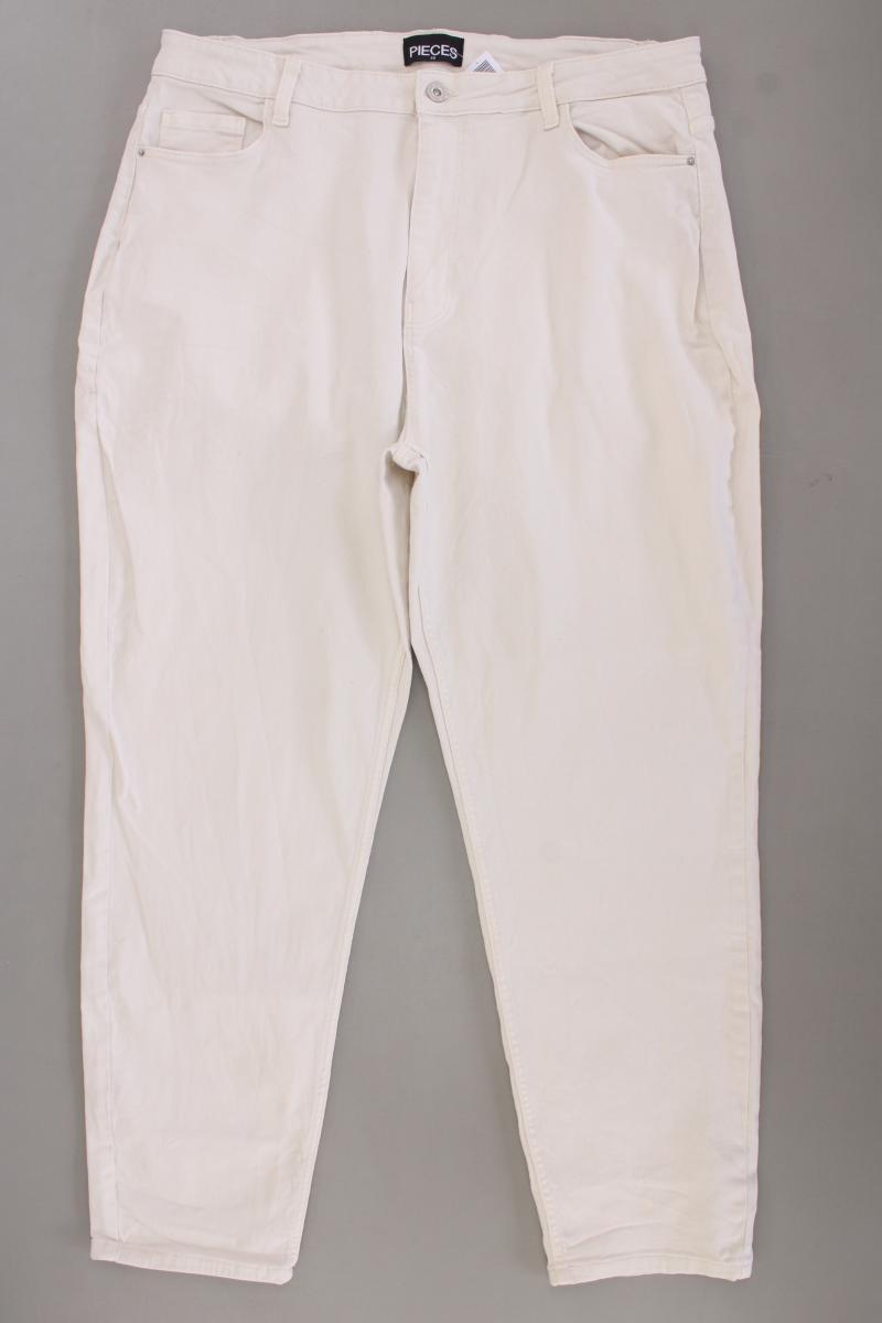 Pieces Straight Jeans Gr. 50 creme aus Baumwolle