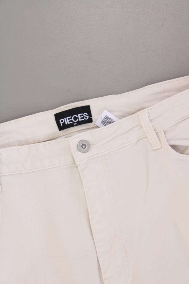 Pieces Straight Jeans Gr. 50 creme aus Baumwolle