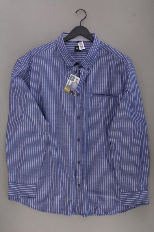 Luciano Langarmhemd Größe 4XL für Herren Gr. XXXL gestreift neu mit Etikett blau