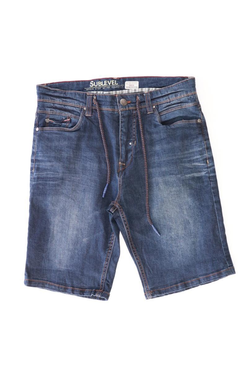 sublevel shorts für Herren Gr. W33 blau aus Baumwolle