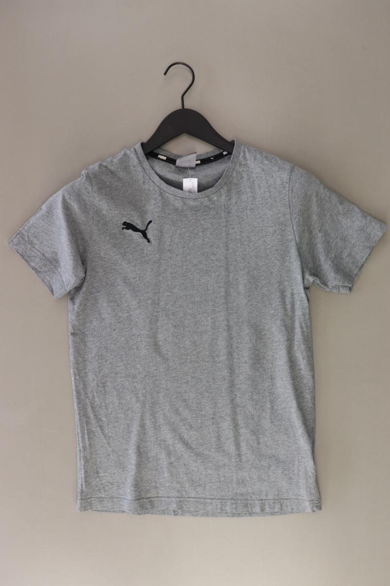 Puma Sportshirt für Herren Gr. S Kurzarm grau aus Baumwolle