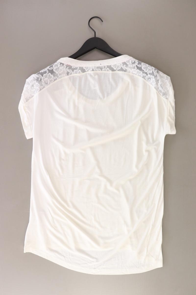 Tuzzi Printshirt Gr. 42 Kurzarm weiß aus Viskose