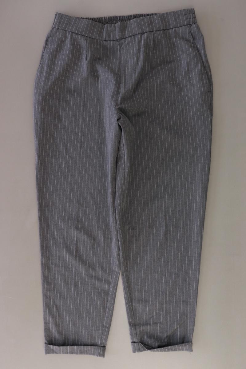 Pull&Bear Stoffhose Gr. L gestreift grau aus Polyester
