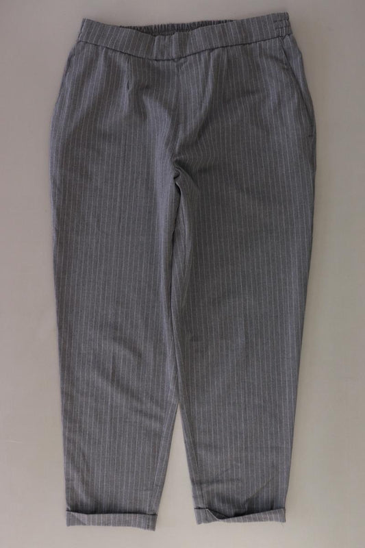 Pull&Bear Stoffhose Gr. L gestreift grau aus Polyester