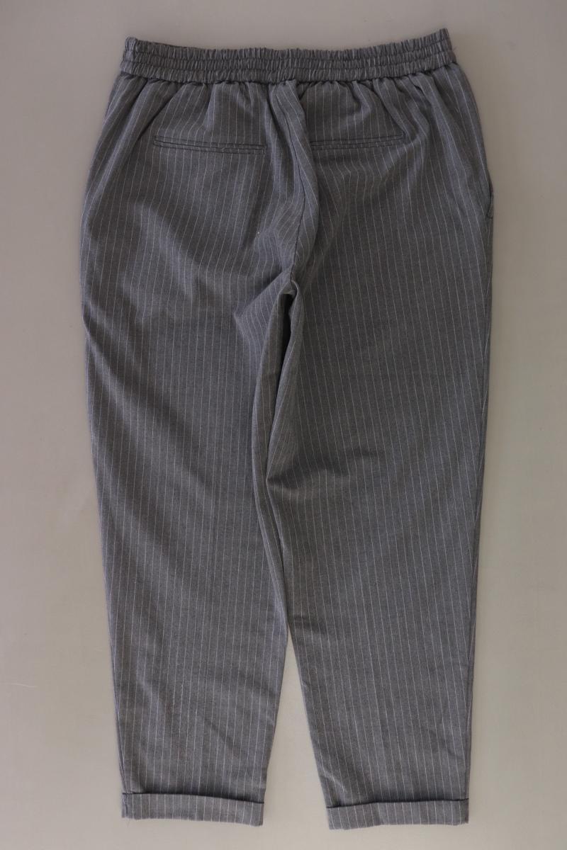 Pull&Bear Stoffhose Gr. L gestreift grau aus Polyester