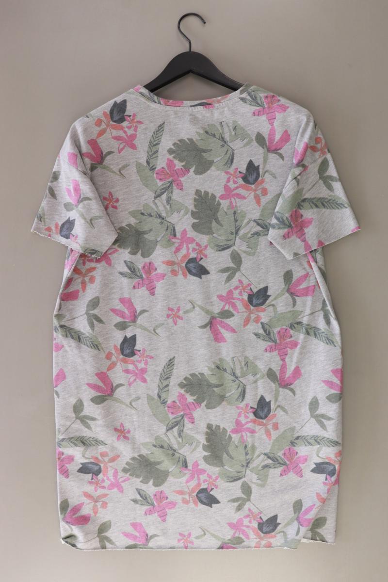 Smith & Soul Kurzarmkleid Gr. M mit Blumenmuster grau aus Baumwolle