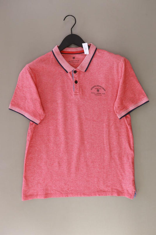 Basefield Poloshirt für Herren Gr. L Kurzarm rot aus Baumwolle