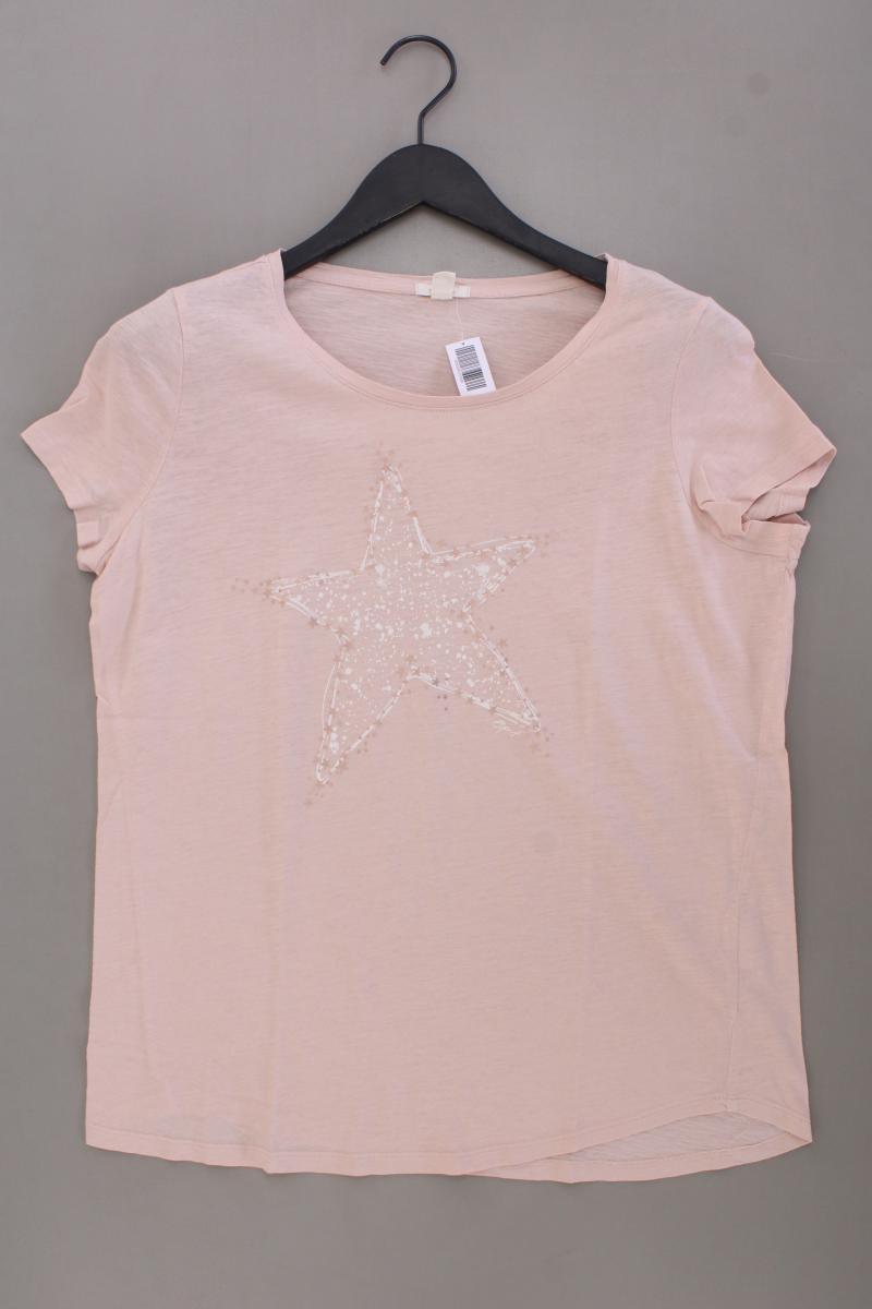 Esprit Printshirt Gr. L Kurzarm rosa