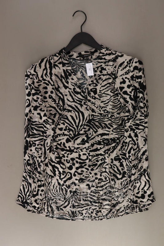 Bonita Langarmbluse Gr. 40 mit Tierdruck grau aus Viskose