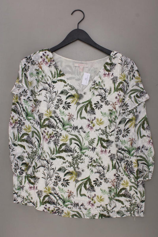 Esprit Oversize-Bluse Gr. 40 mit Blumenmuster 3/4 Ärmel mehrfarbig aus Polyester