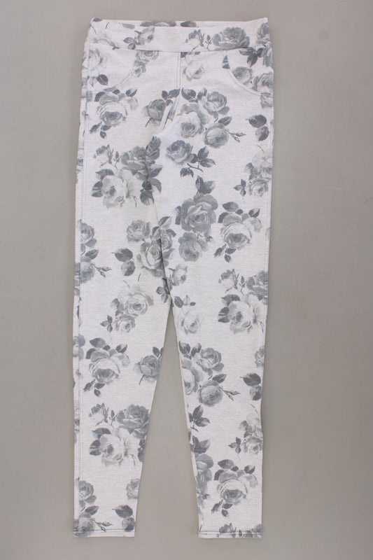 Calzedonia Leggings Gr. M mit Blumenmuster neuwertig grau