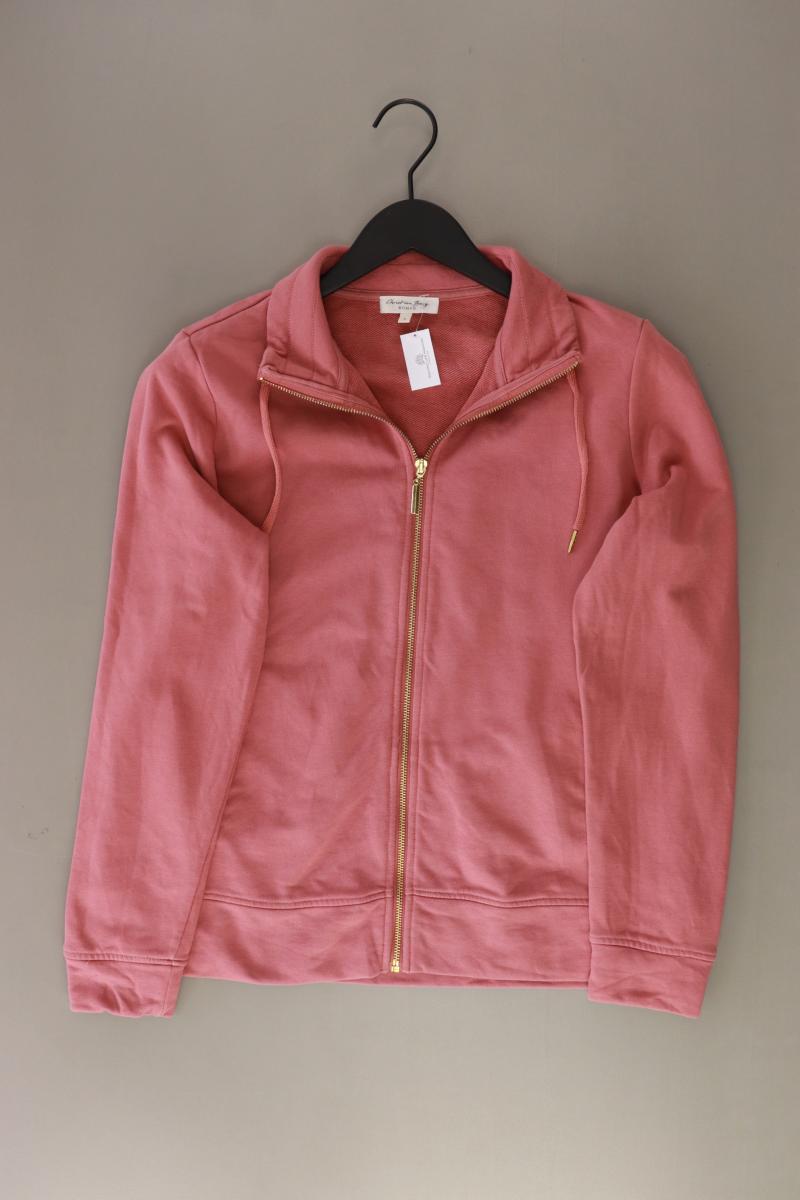 Christian Berg Strickjacke Gr. L Langarm rosa aus Baumwolle