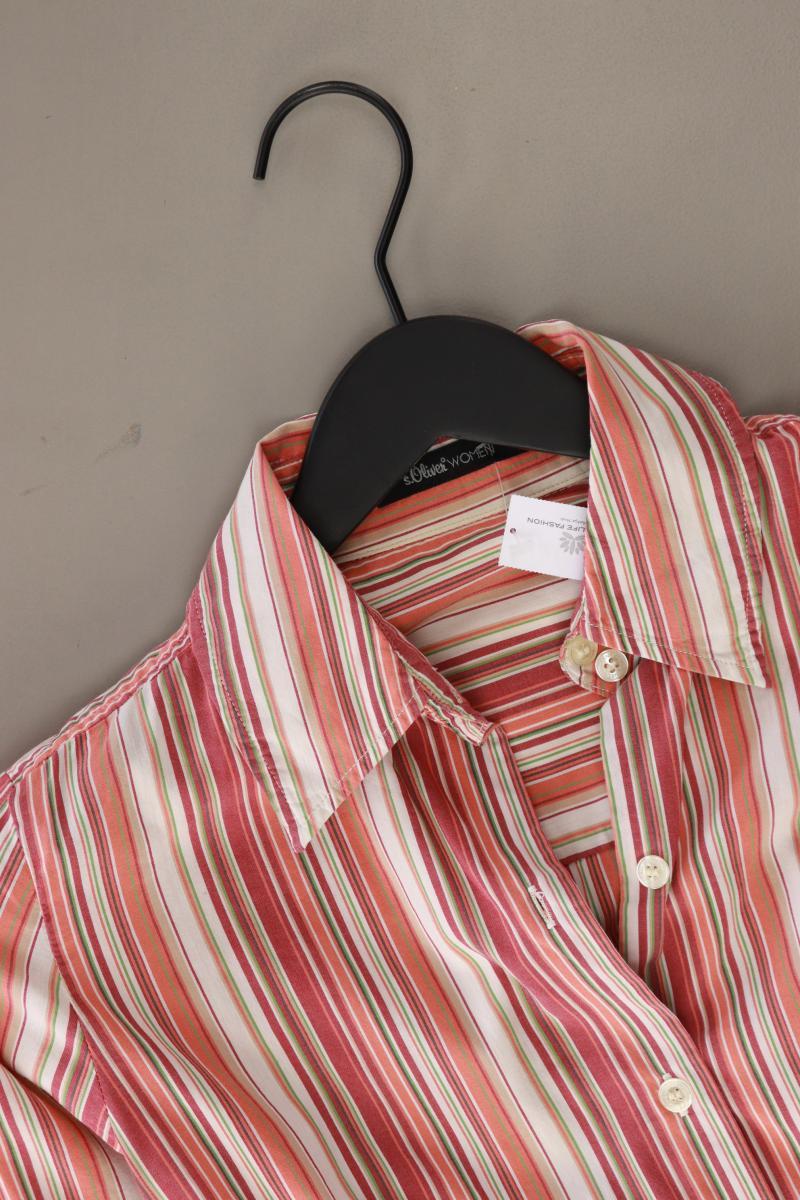 s.Oliver Langarmbluse Gr. 36 gestreift Vintage rot aus Baumwolle