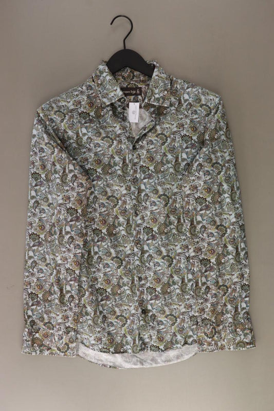 Jaques Britt Langarmhemd für Herren Gr. Hemdgröße 39 mit Paisleymuster grün
