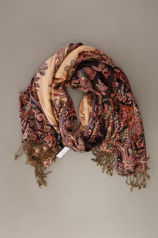 Tuch mit Blumenmuster orange aus Viskose